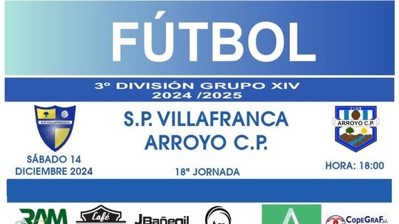 El Arroyo CP se desplaza para enfrentarse al Villafranca