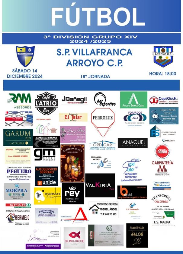 El Arroyo CP se desplaza para enfrentarse al Villafranca