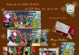 Los Pajes Reales visitan el colegio público Ntra. Sra. de la Luz