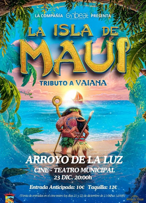 Llega a Arroyo de la Luz el musical 'La isla de Maui. Tributo a Vaiana'