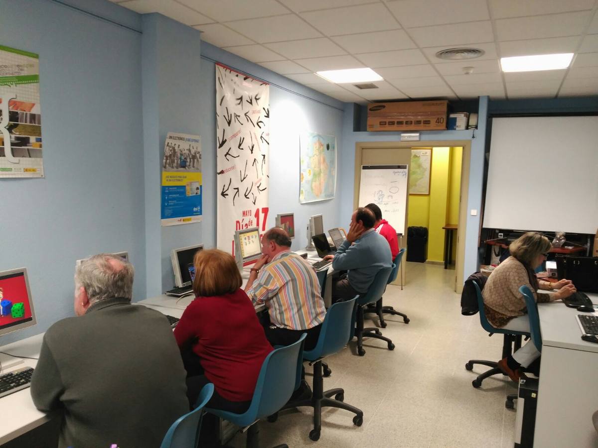 Desarrollo de uno de los talleres. 
