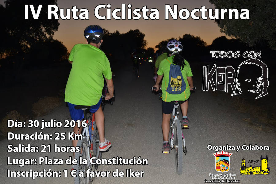 IV Ruta Ciclista Nocturna en favor de Iker