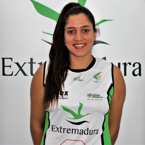 La jugadora del Extremadura Arroyo Isabella Quiuqui, en el septeto ideal de la cuarta jornada
