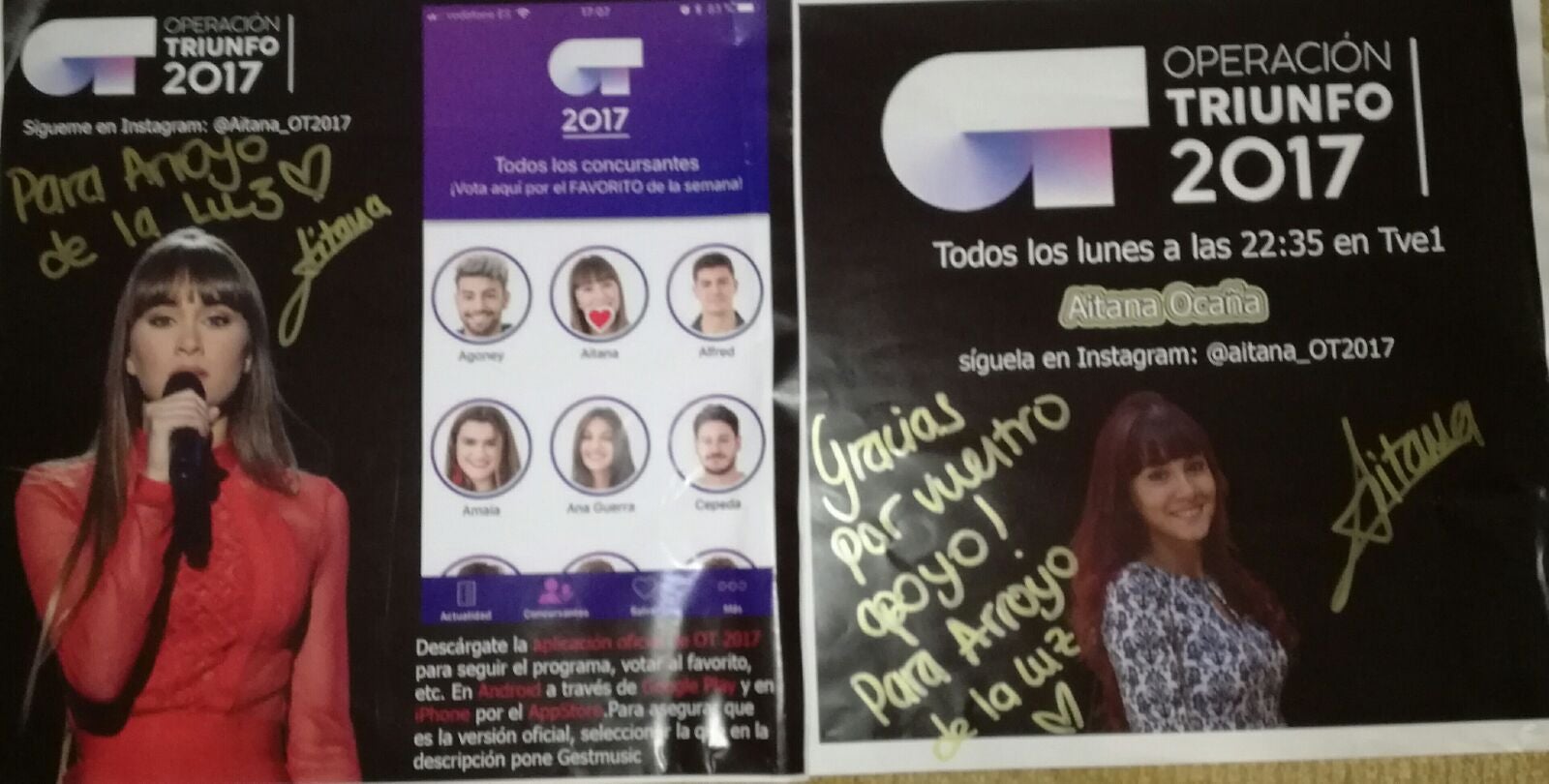 Aitana, una de las finalistas de Operación Triunfo, nieta de arroyanos