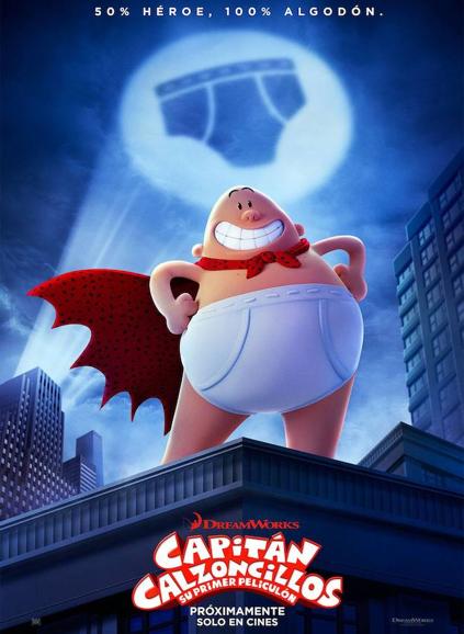 La película que se proyectará es “Capitán Calzoncillos: su primer peliculón”