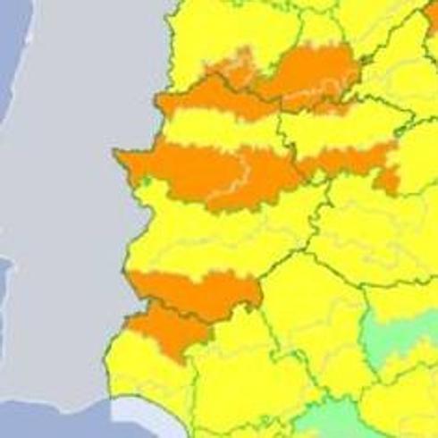 Mapa de alertas de la Aemet