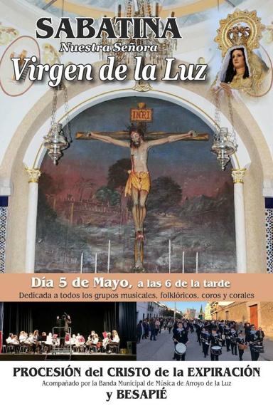 La Sabatina de la Virgen de la Luz se celebrará el próximo 5 de mayo