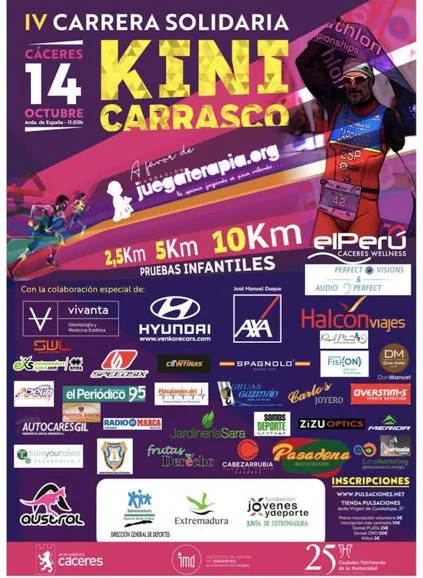 El Club Atletismo de Arroyo de la Luz tendrá representación en la IV Carrera Popular Kini Carrasco