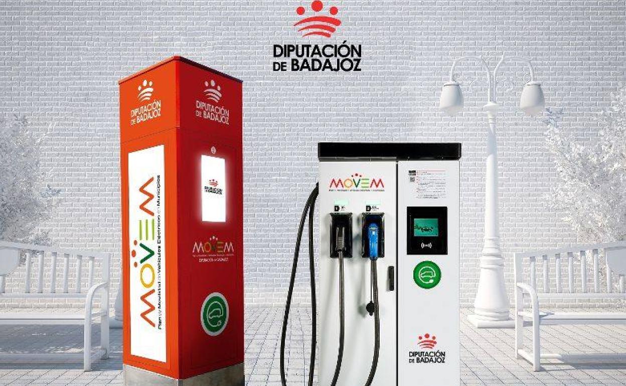 La Diputación instalará en Calamonte un punto de recarga semi-rápida para vehículos eléctricos