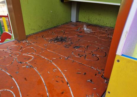 Imagen secundaria 1 - Acto de vandalismo en un parque infantil de Calamonte