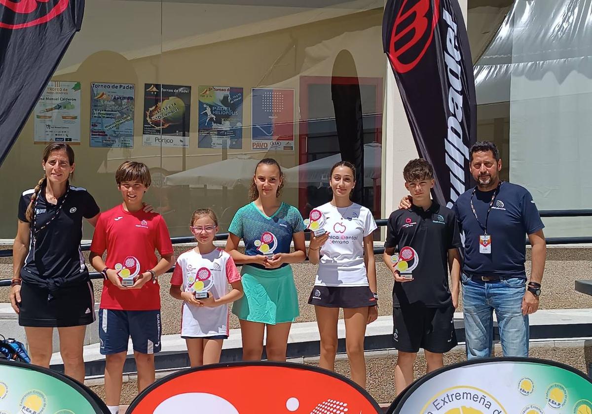 Pádelcalamonte obtuvo grandes resultados en la tercera prueba del Circuito de menores Burger King