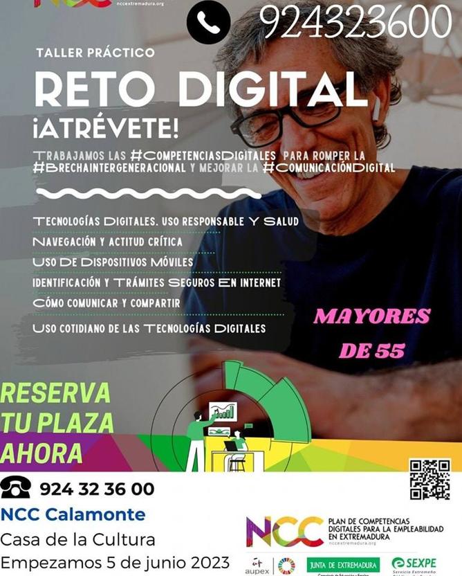El NCC de Calamonte ofrece un taller práctico sobre tecnología para mayores de 55 años