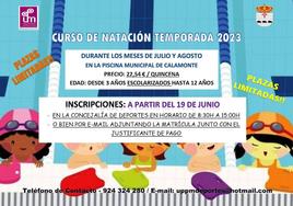 Abiertas las inscripciones para los cursos de natación