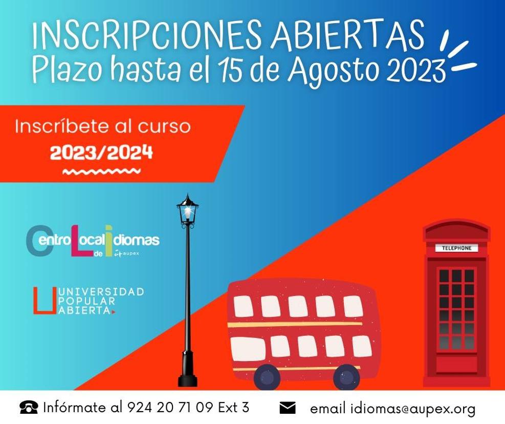 Inscripciones abiertas para el Centro Local de Idiomas