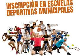 Abiertas las inscripciones para las Escuelas Deportivas Municipales