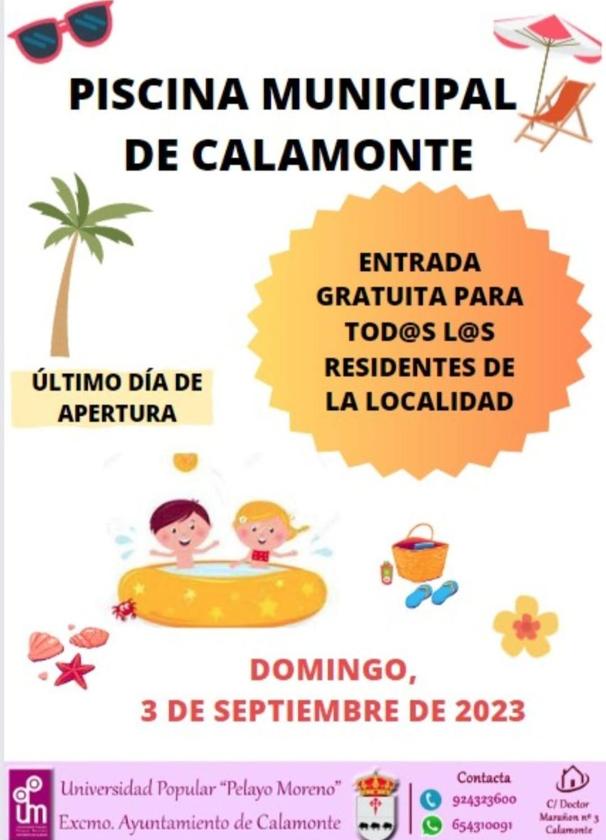 Calamonte despide la temporada de baños