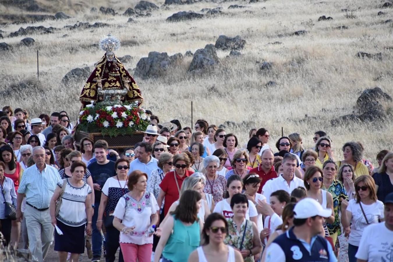 El pueblo de Campanario despidió a su Patrona, que tras 37 días en la parroquia, regresó el domingo 2 de junio a su ermita FOTOS: A. C.