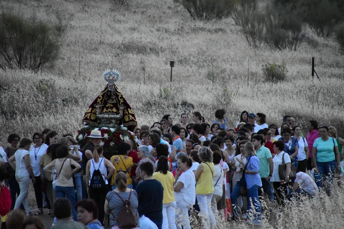 El pueblo de Campanario despidió a su Patrona, que tras 37 días en la parroquia, regresó el domingo 2 de junio a su ermita FOTOS: A. C.