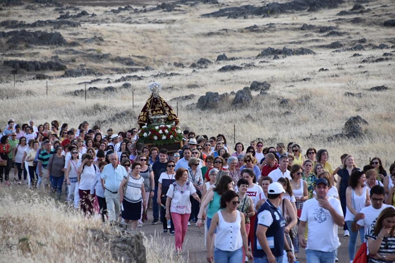 El pueblo de Campanario despidió a su Patrona, que tras 37 días en la parroquia, regresó el domingo 2 de junio a su ermita FOTOS: A. C.