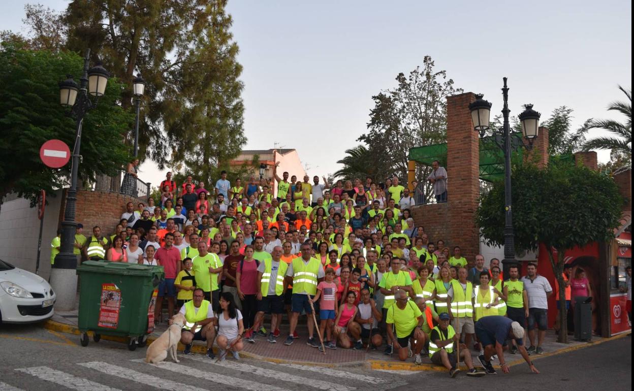 Participantes en la ruta a Magacela. 