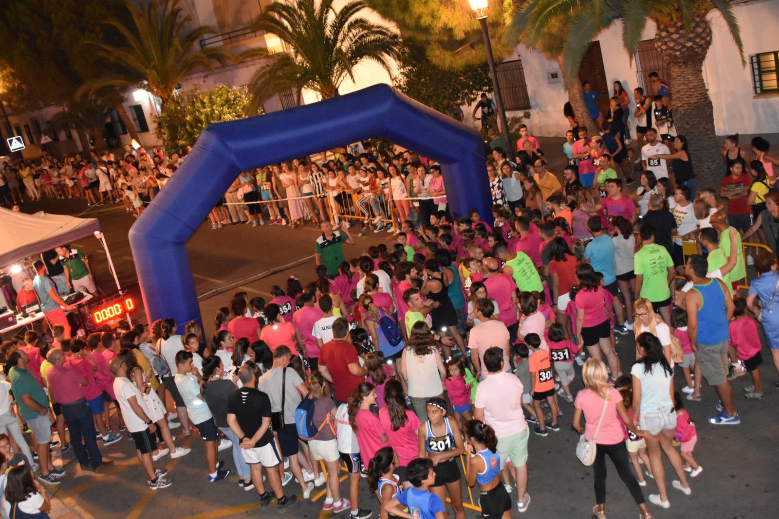 Particioantes en la Campanaria Nocturna. 