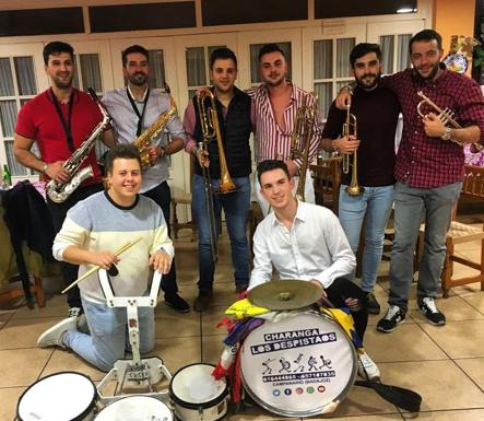 Componentes de la Charanga Los Despistaos. 