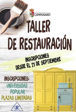 Cartel del taller. 
