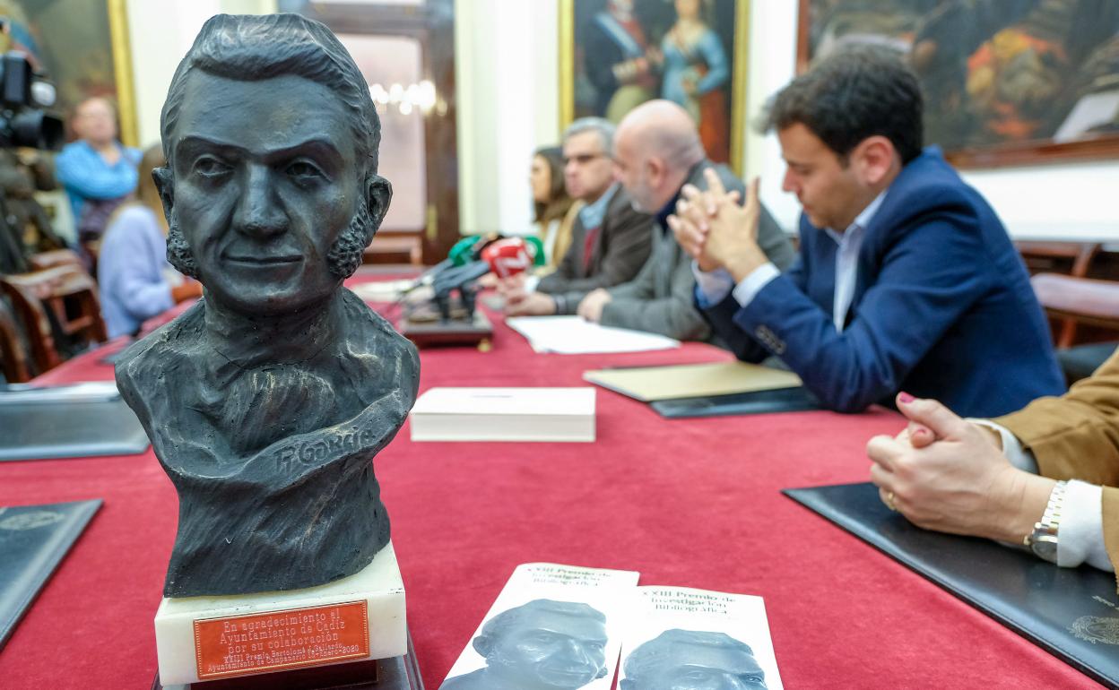 Presentación del Premio en el Ayuntamiento de Cádiz. 