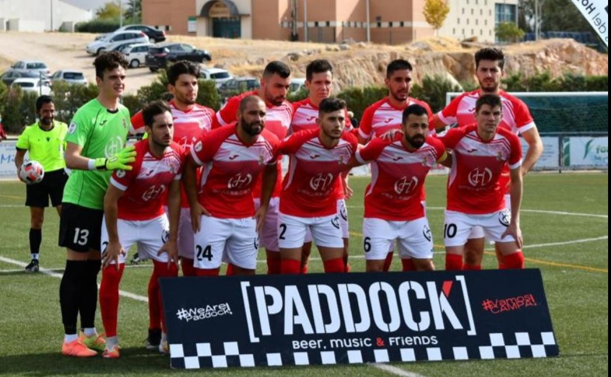 Once titular del primer partido en Tercera División del CF Campanario. 