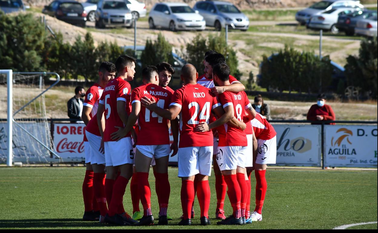 Jugadores del CF Campanario. 