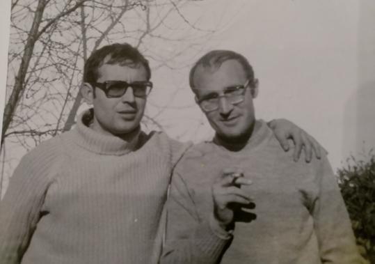 Seminaristas: Paco con su amigo Manolo Pecellín. 