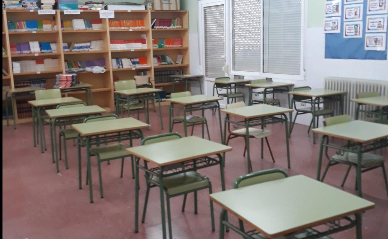 Aula del colegio Nuestra Señora de Piedraescrita. 
