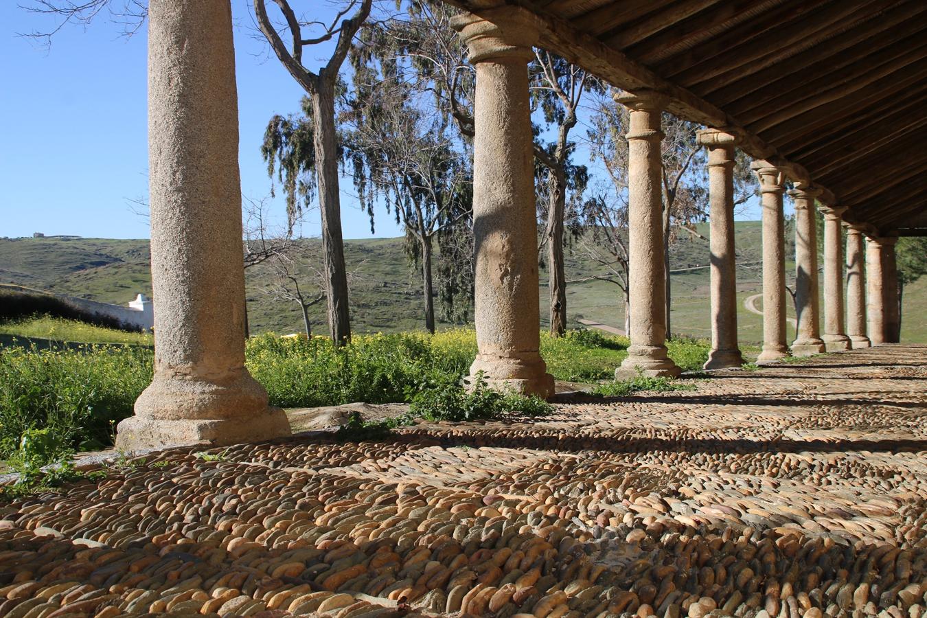 Restauración de los esgrafiados del camarín de la ermita de Campanario. 