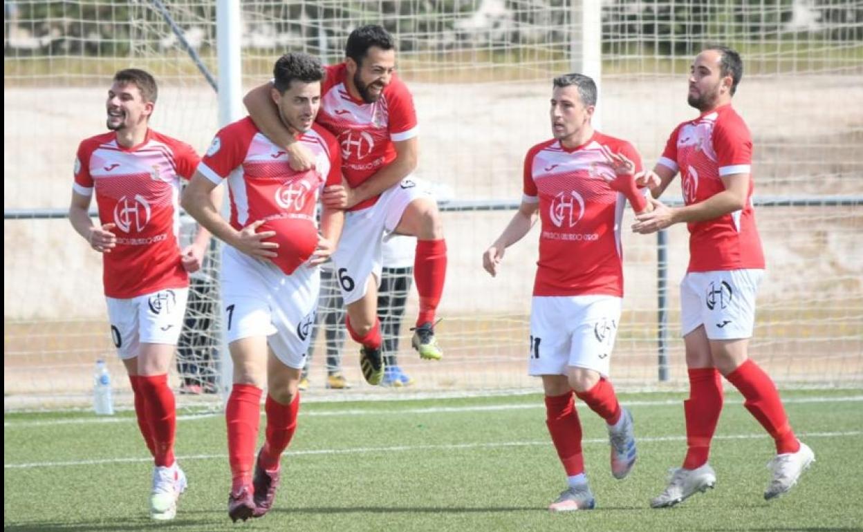 Celebración del gol marcado por Fidel.