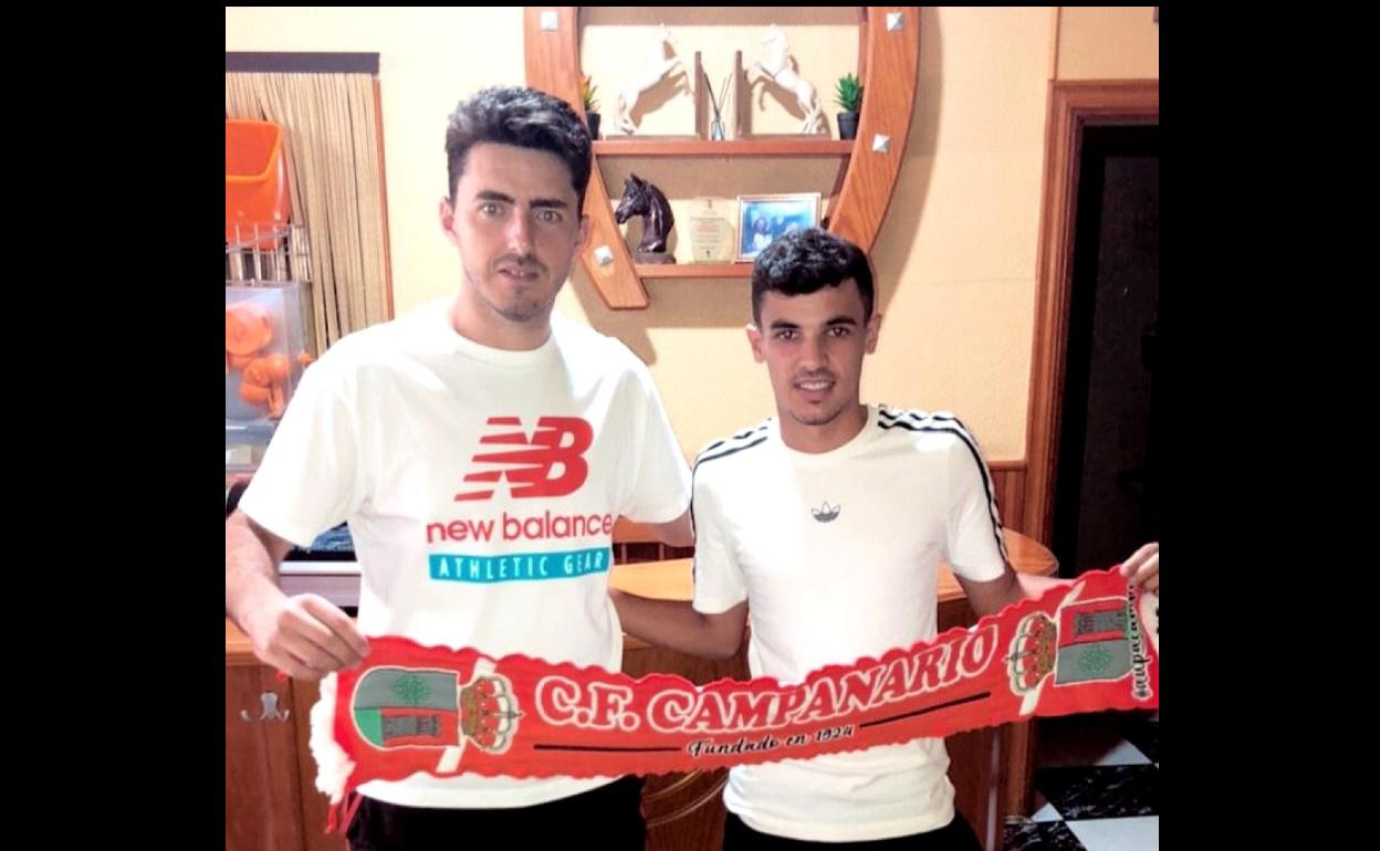 Andoni da el salto al vestir la camiseta del primer equipo del Campanario