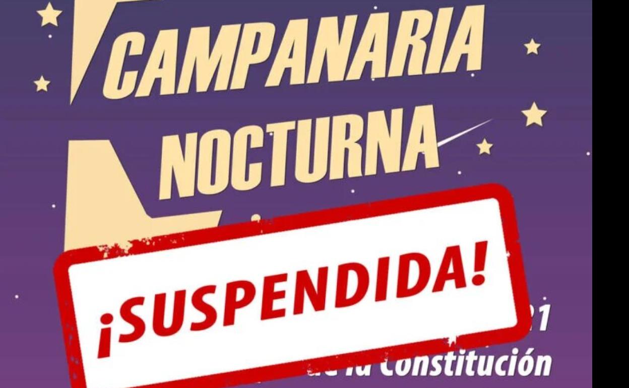 La carrera Campanario Nocturna de esta noche queda suspendida