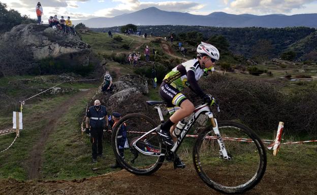 Manuel Sanabria en competición. 