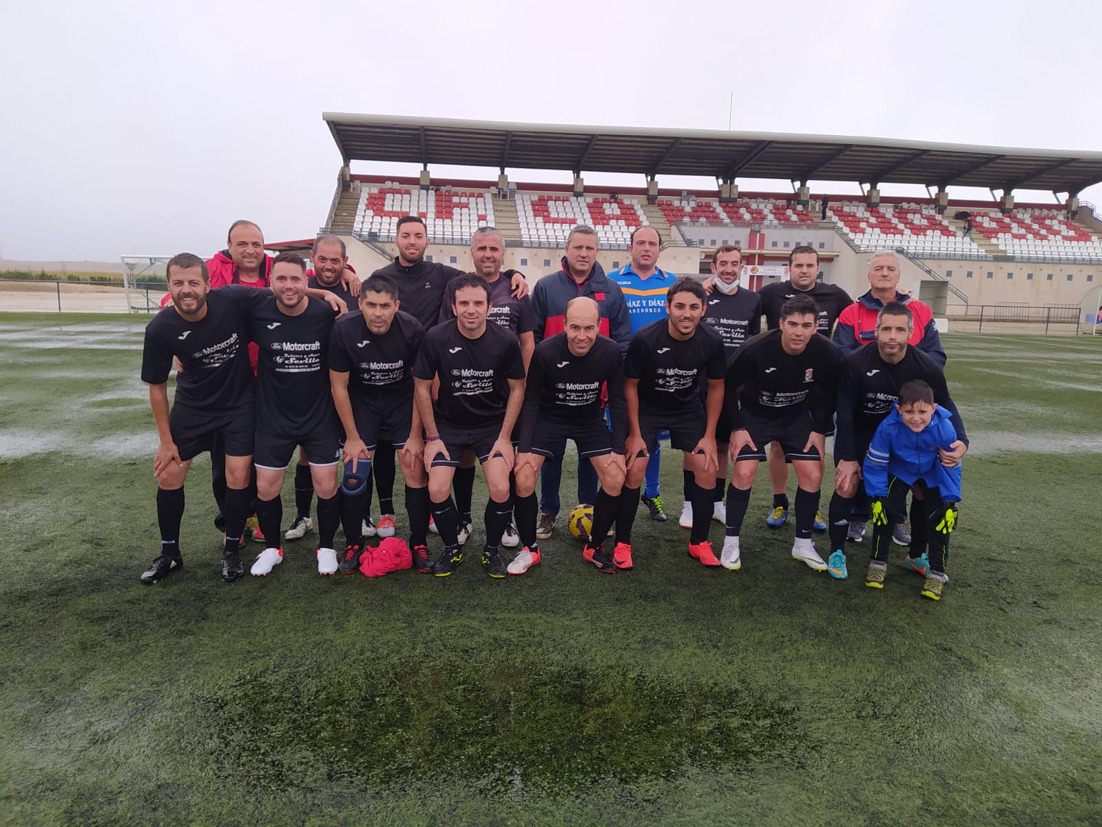 Jugadores y cuerpo técnico del Campanario Atlético. 