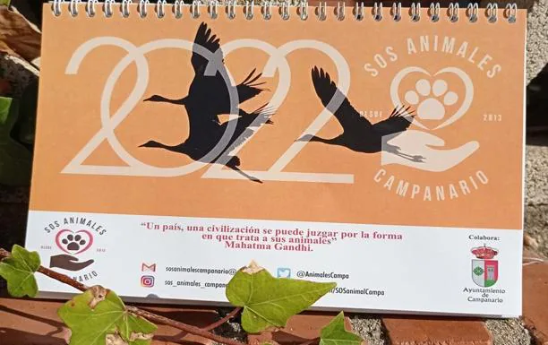 Calendario SOS Animales. 