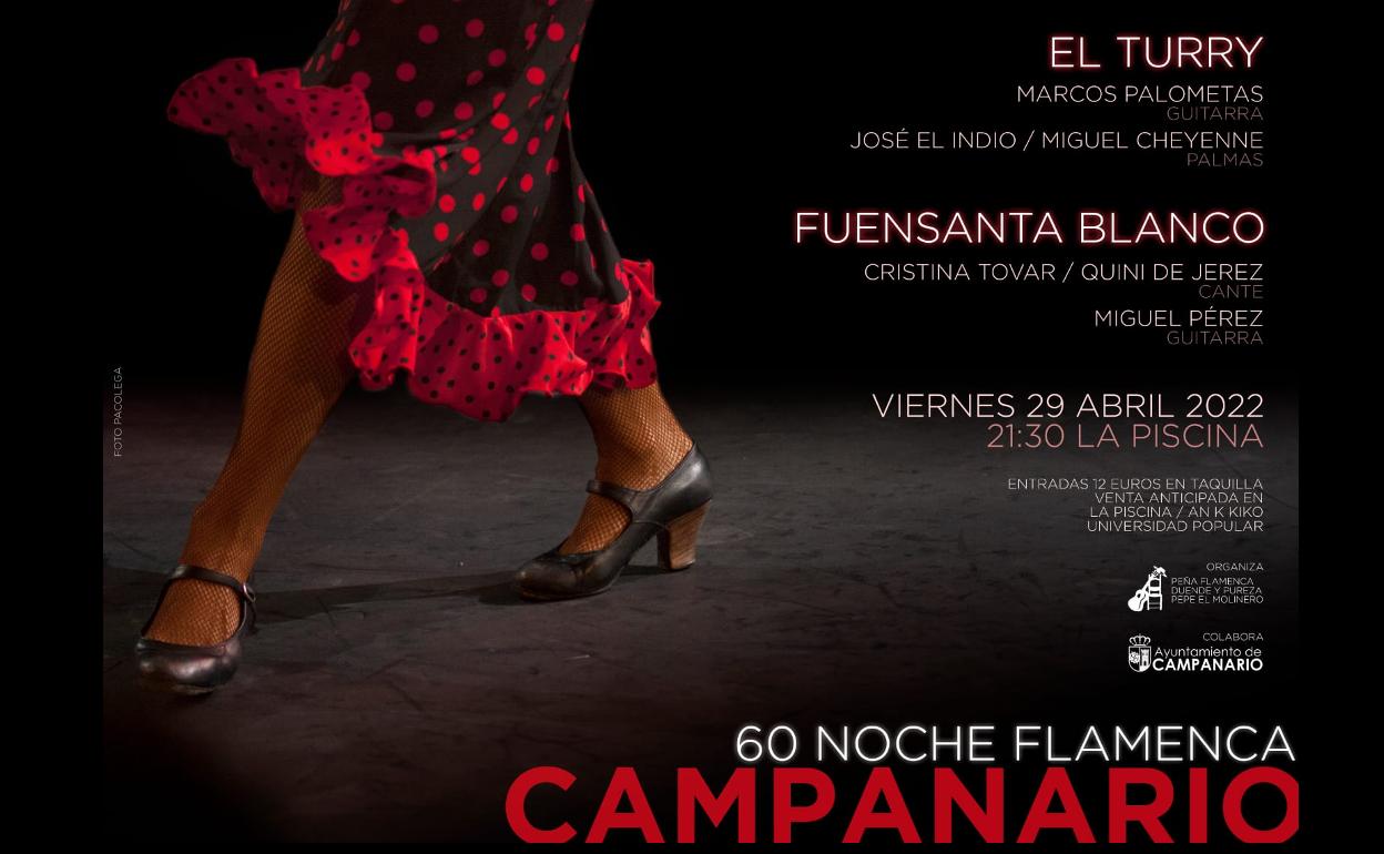Cartel de la LX Noche Flamenca. 