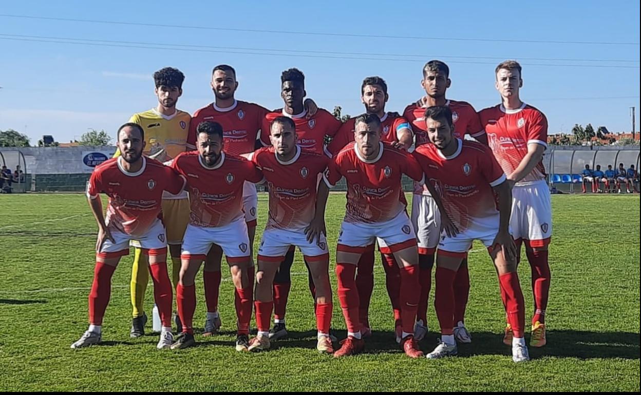 Once inicial del Campanario en el partido frente al Gévora. 