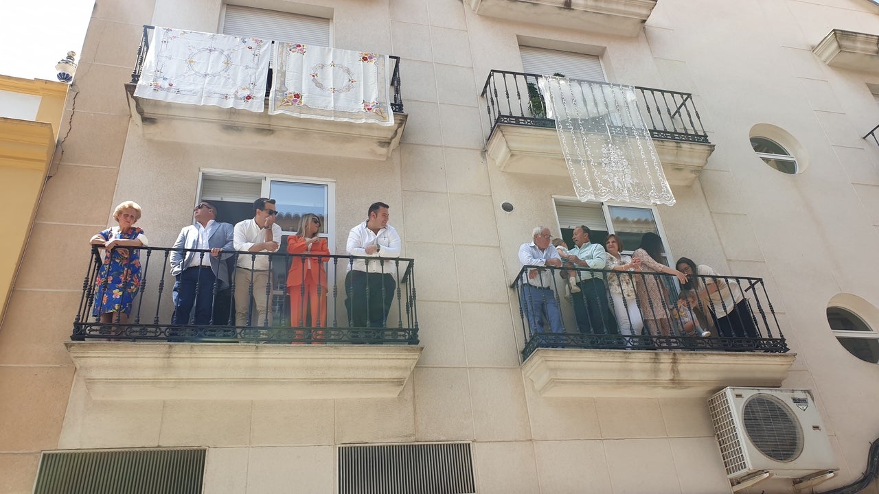 Los campanarienses acompañaron a la Virgen de Piedraescrita en la eucaristía y posterior procesión. 