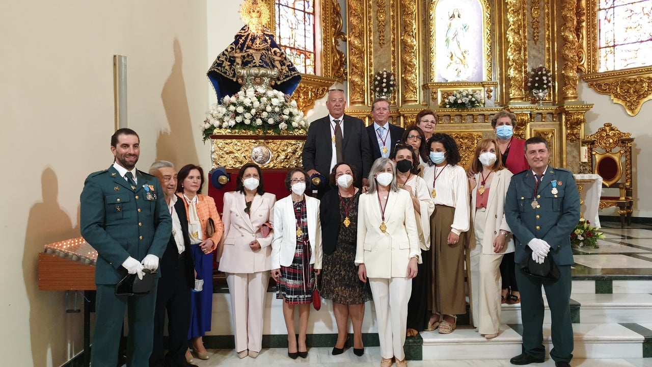 Los campanarienses acompañaron a la Virgen de Piedraescrita en la eucaristía y posterior procesión. 