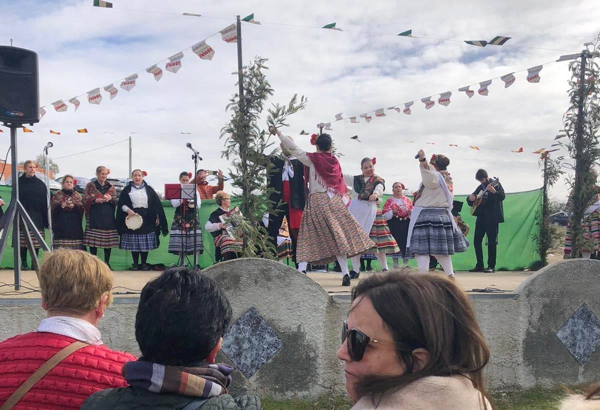 La tradicional Romería de San Valentín de Campanario estuvo protagonizada por la Hermandad de San Valentín y la Virgen de la Guía y por los romeros, algunos acompañados de sus galgos o de sus caballos, que disfrutaron de la convivencia de uno de los mayores festejos de la localidad 