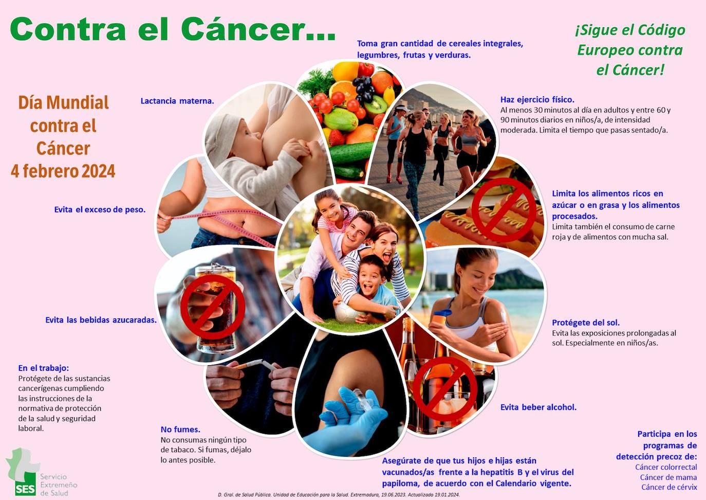 El Ayuntamiento de Campanario aboga por una vida sana en la lucha contra el cáncer