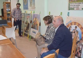 Sala de los pisos tutelados de Campanario que acoge la exposición 'Una vida de cine'.