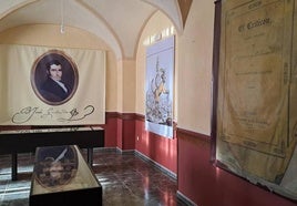 Una parte de la sala de exposición sobre Bartolomé J. Gallardo.