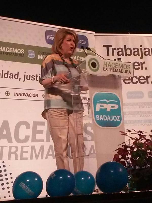 Piedraescrita Jiménez durante un acto del PP. PP