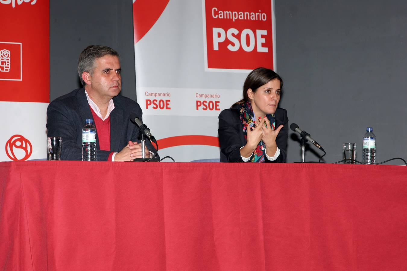 Elías López y Gil Rosiña en el acto del lunes. 