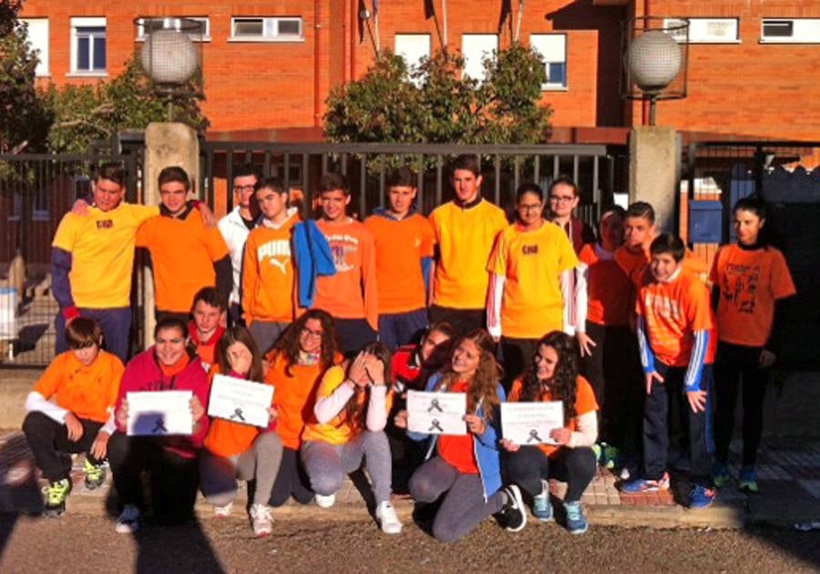 Alumnos del instituto que participaron en la iniciativa. 